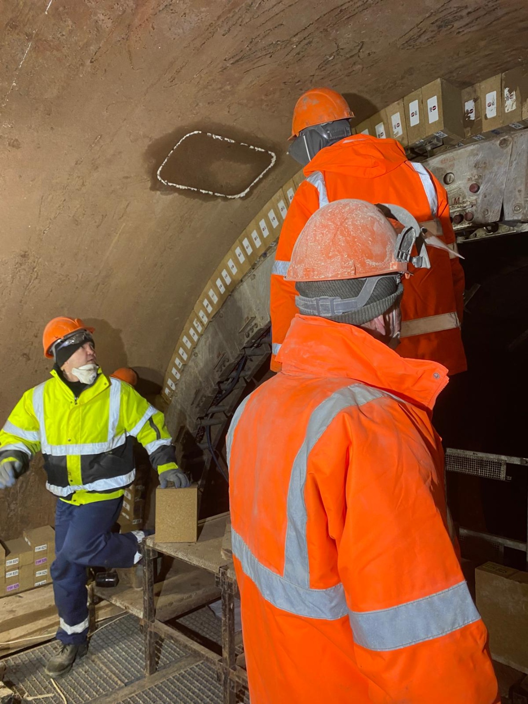 Hexmesh installation on vessel wall